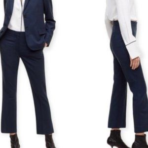 BABATON Hemsworth Wool Blend Pants Ankle Mid Rise Navy size 8